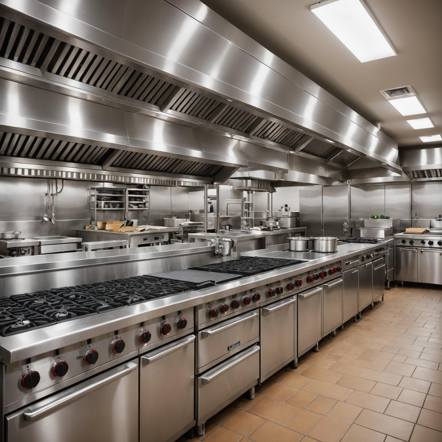 Pemasangan dapur gas restoran komersial