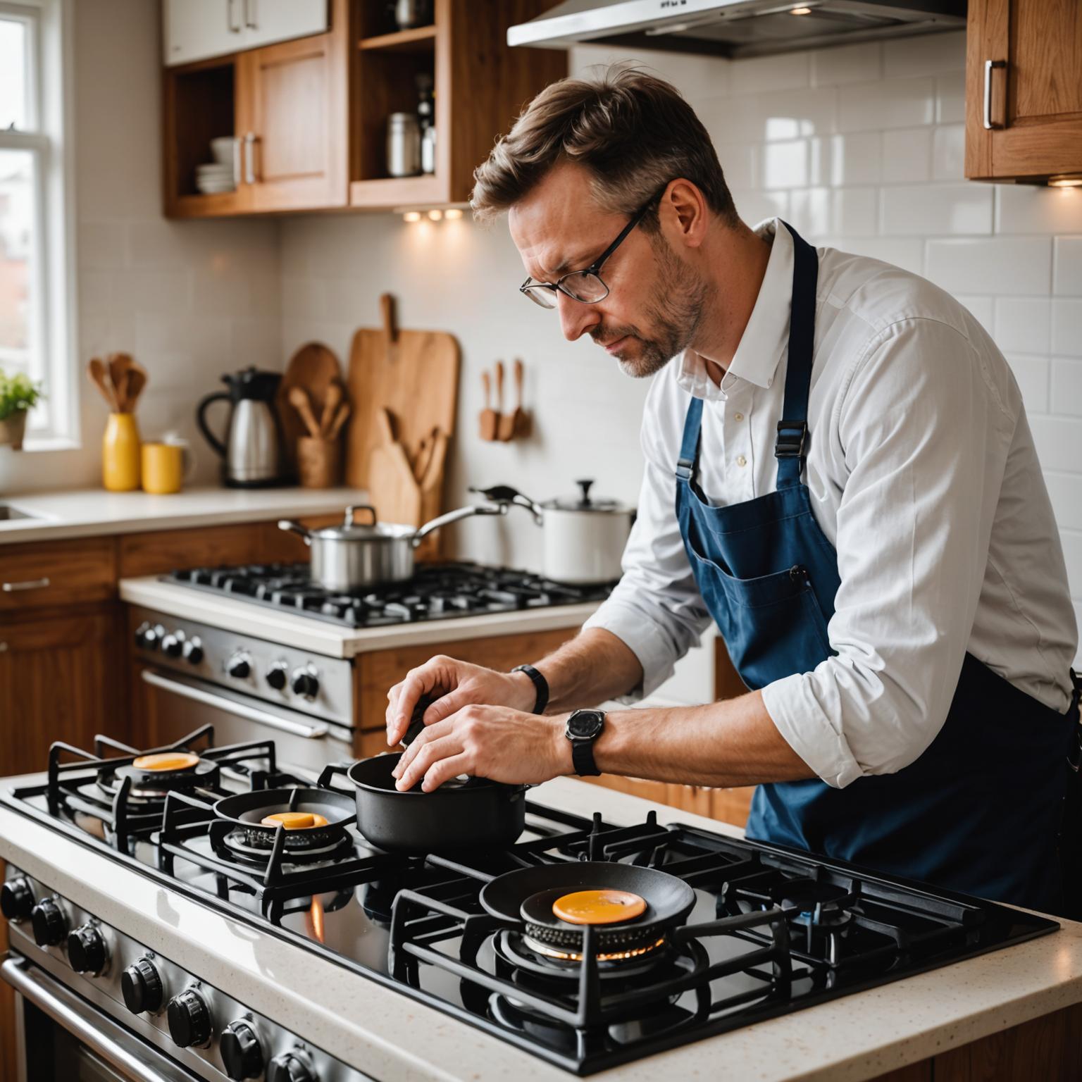 Pembaikan dapur gas kediaman